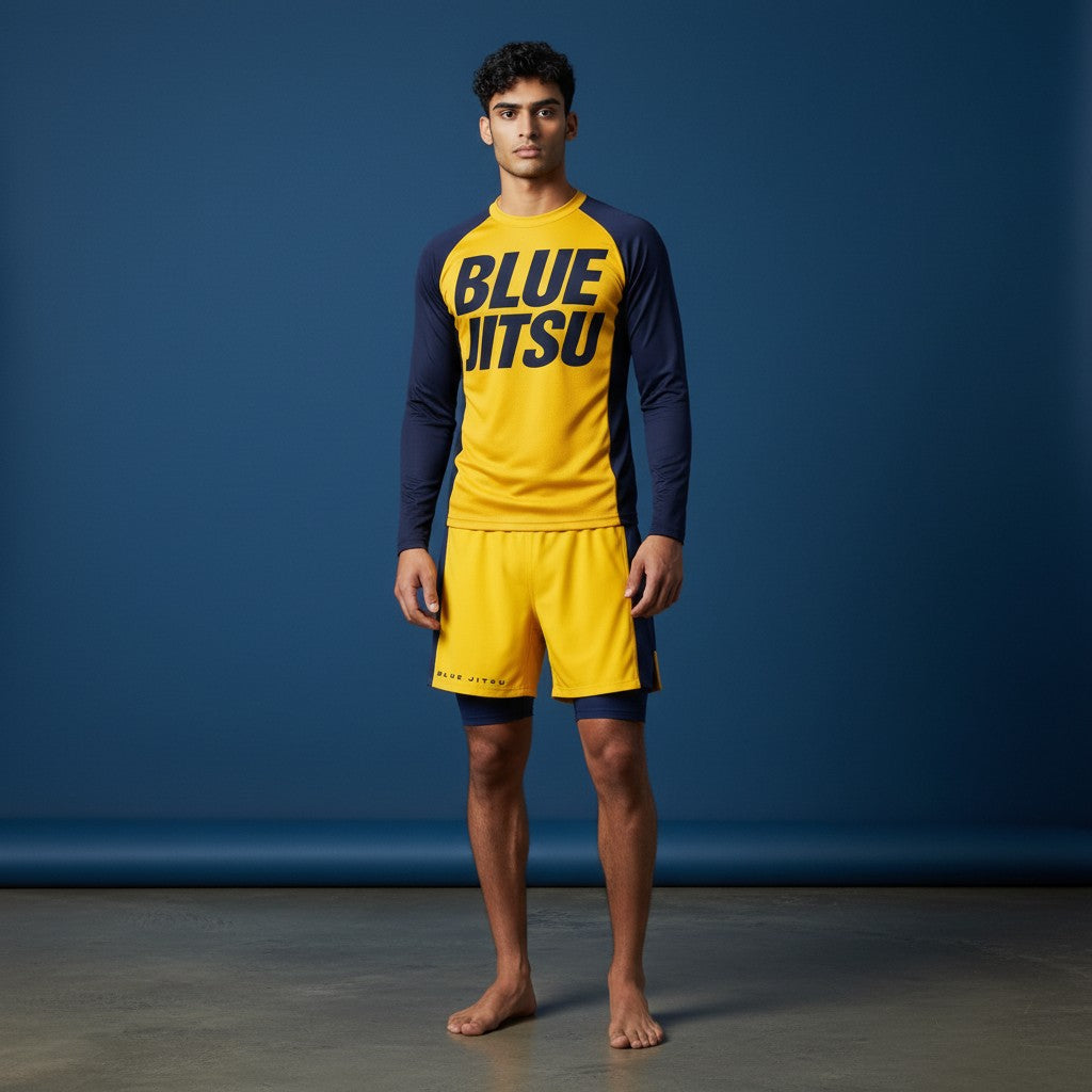 BLUE JITSU - NATTY CHAMPS FIGHT SHORTS